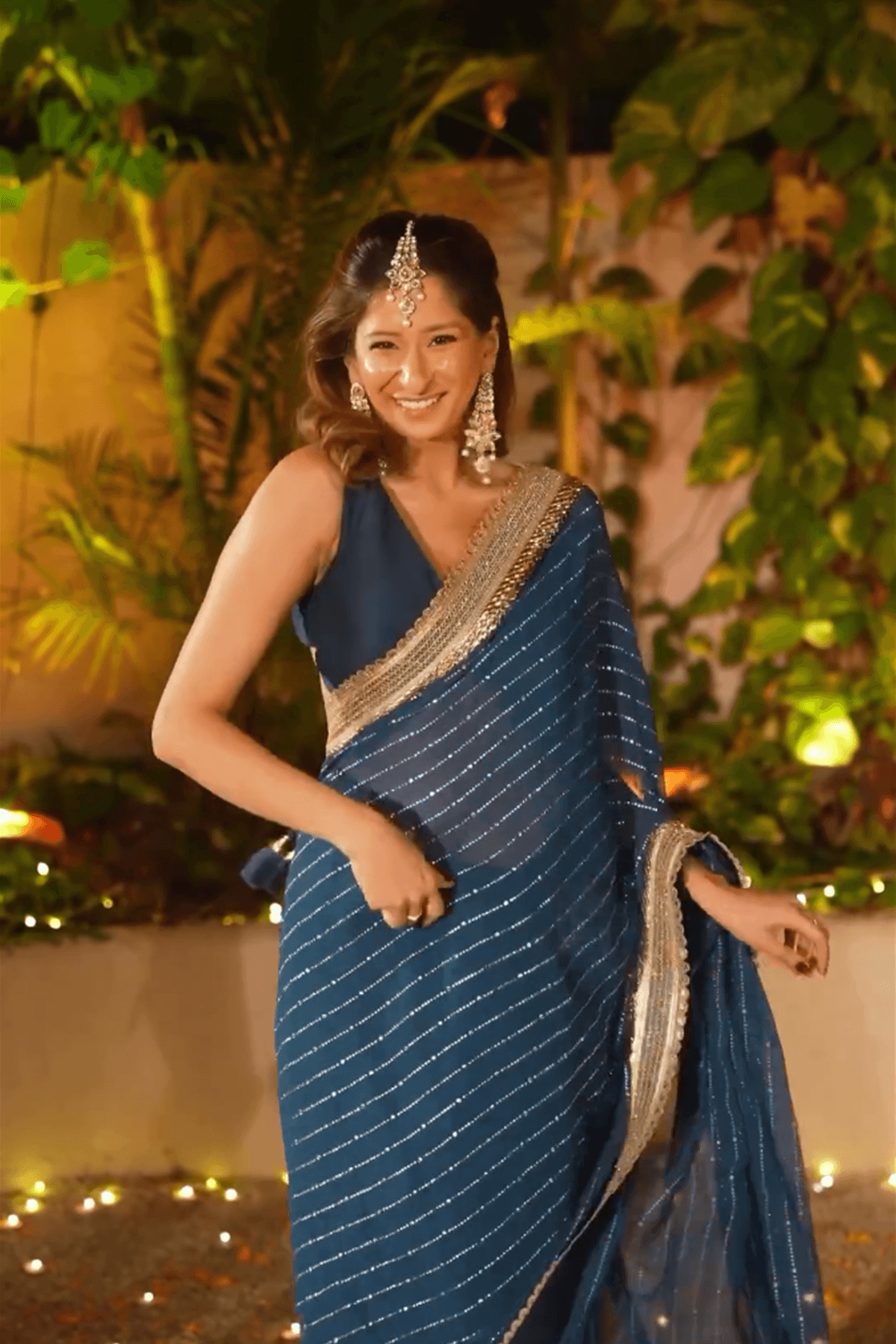 Unnati in Damini Georgette Saree - Studio Bagechaa