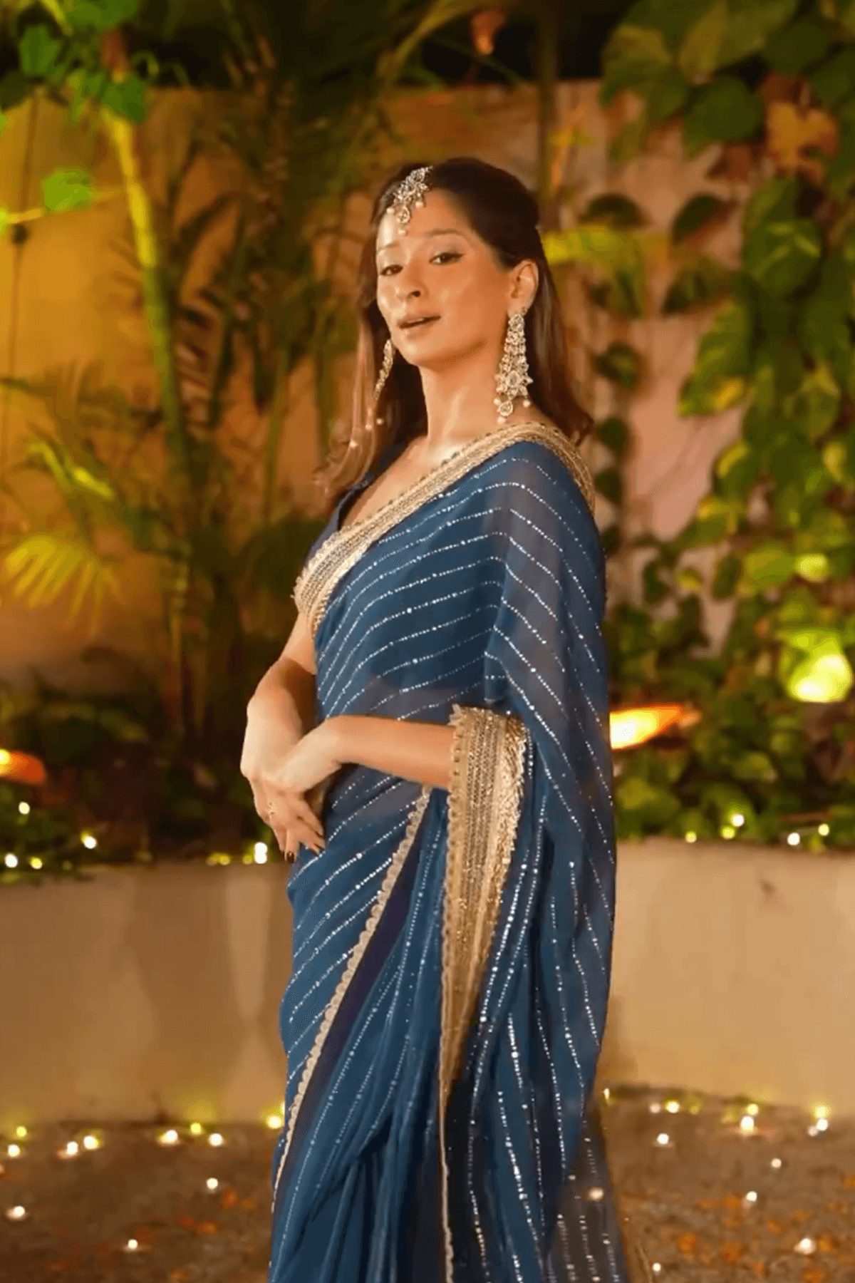 Unnati in Damini Georgette Saree - Studio Bagechaa