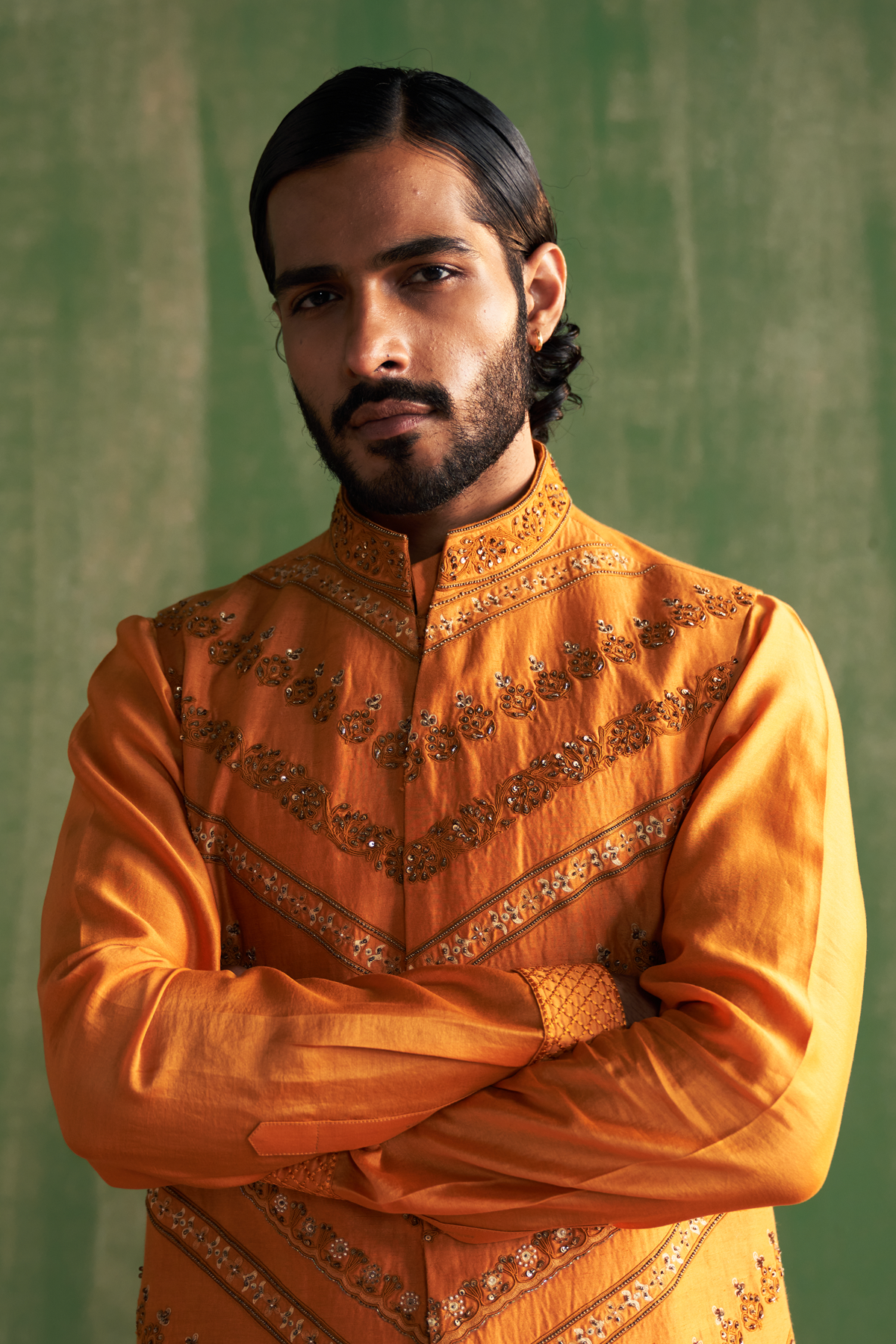 AARAV YELLOW BUNDI SET