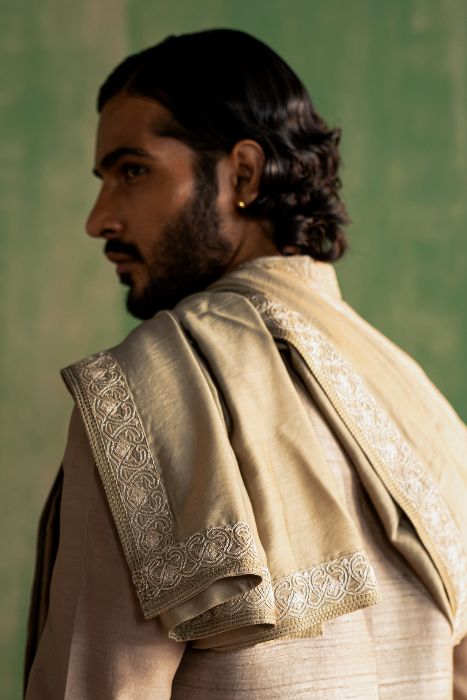 SAIRAJ GREY BUNDI SET