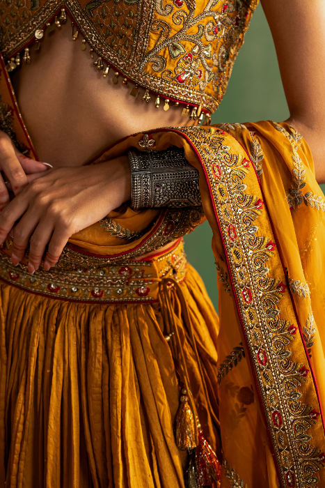VRITIKA MUSTARD LEHENGA SET