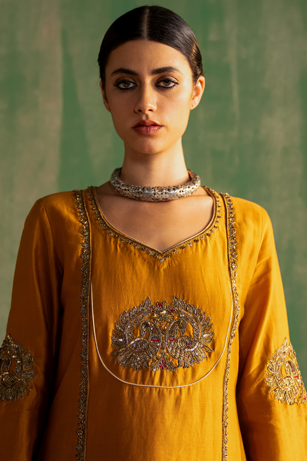VANYA MUSTARD TULIP PANT SET
