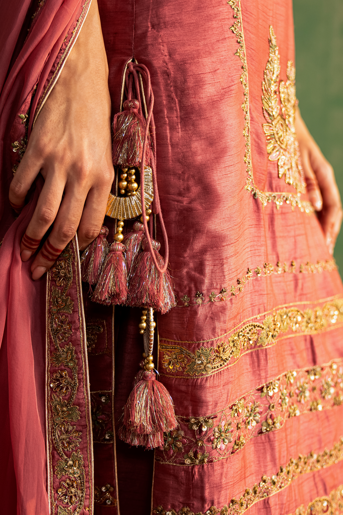 AKANSHA MAUVE PINK KURTA PANT SET