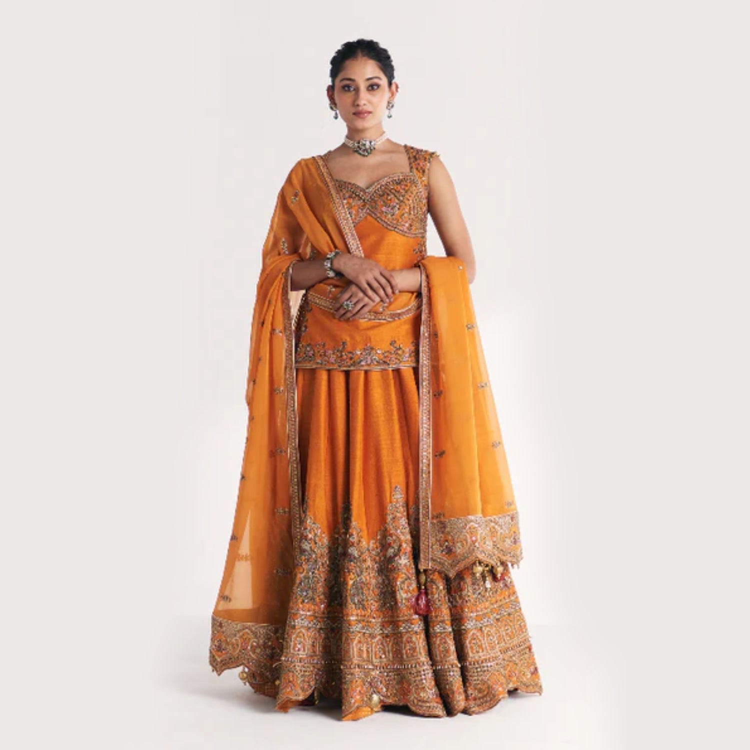 Zaina Rust Lehenga Set – A Timeless Pick for Wedding & Festive Celebrations
