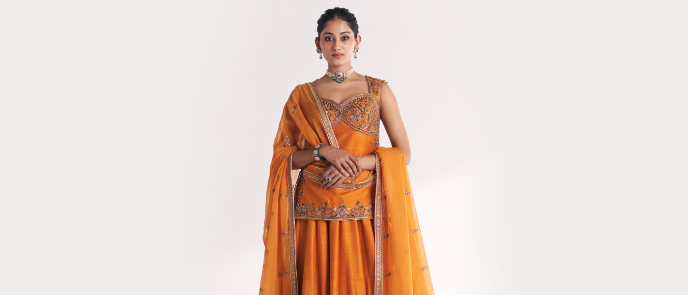 Zaina Rust Lehenga Set – A Timeless Pick for Wedding & Festive Celebrations