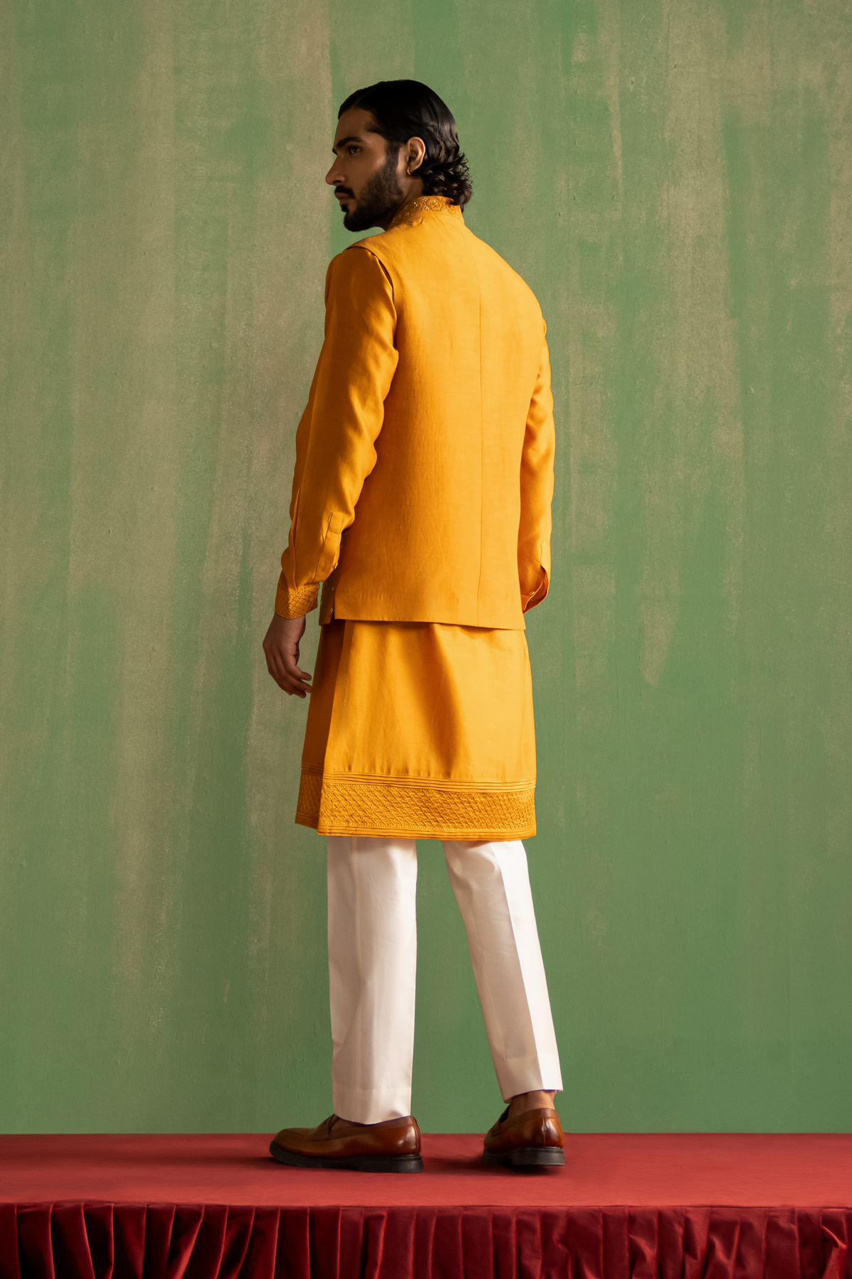 DARSH YELLOW BUNDI SET