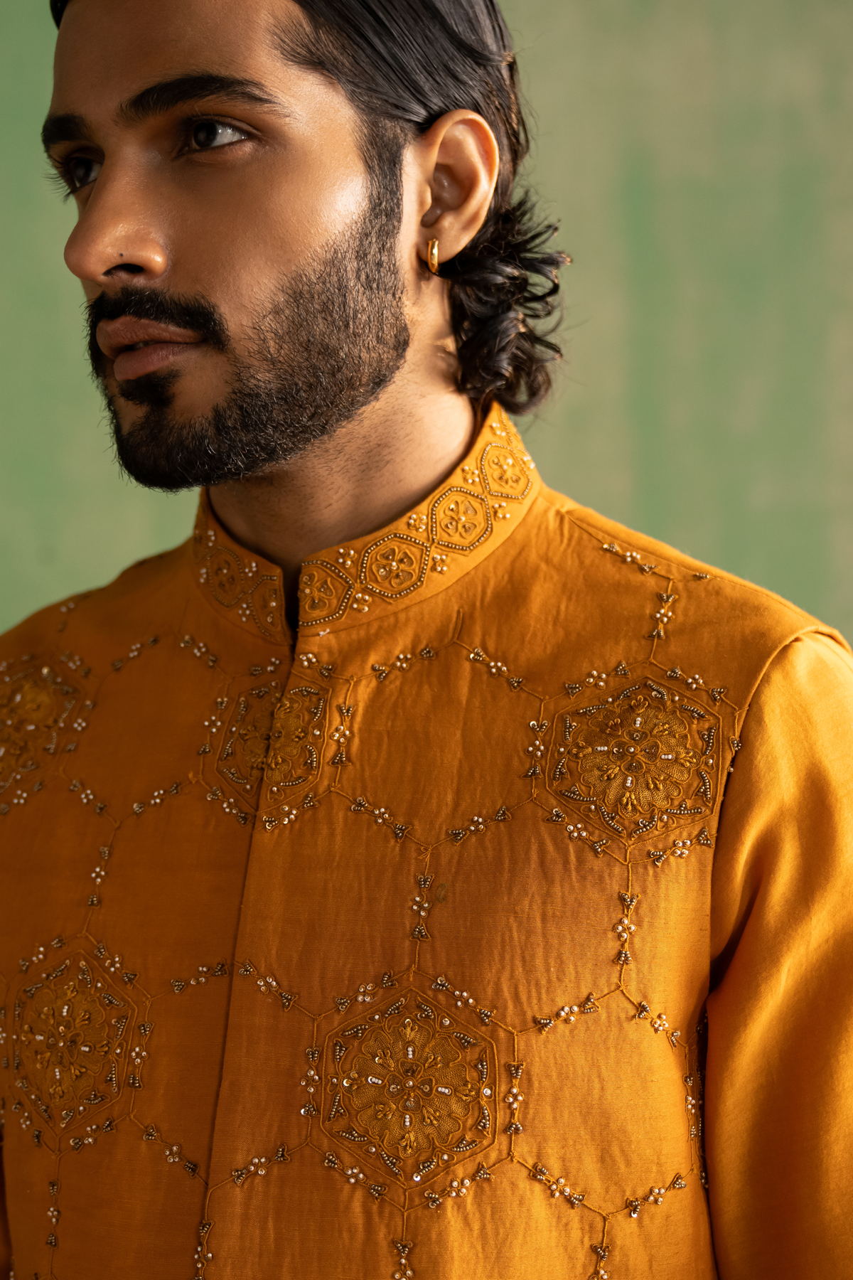 DARSH YELLOW BUNDI SET