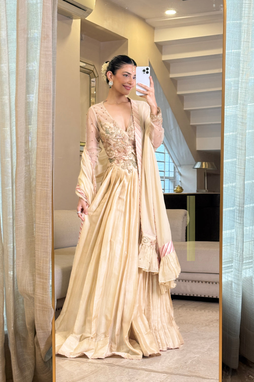 RADHIKA In Sanvi Tussar Lehenga Set
