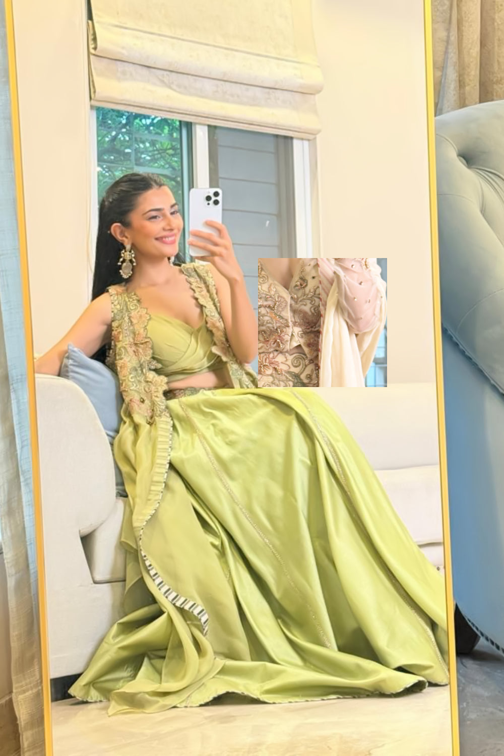 RADHIKA In Kyra Green Lehenga