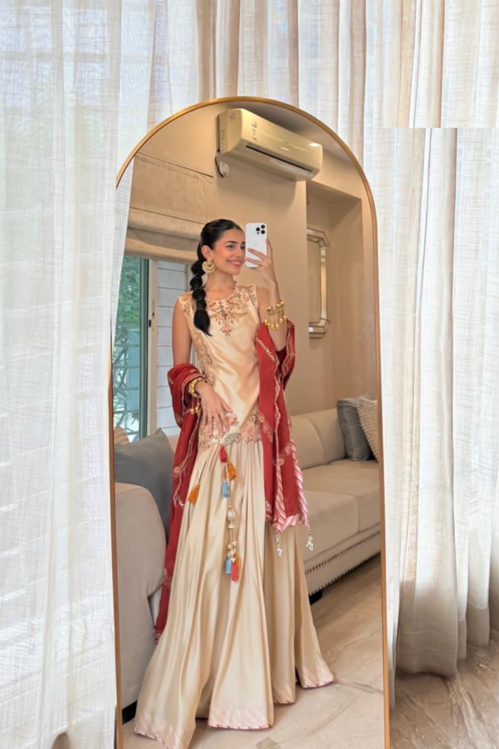 RADHIKA In Padmini Tussar Lehenga Set
