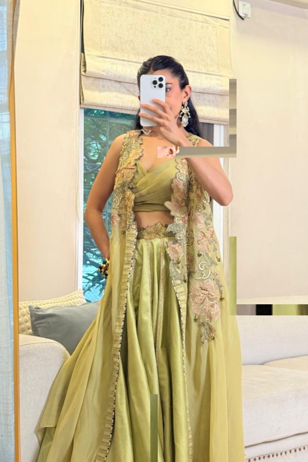 RADHIKA In Kyra Green Lehenga