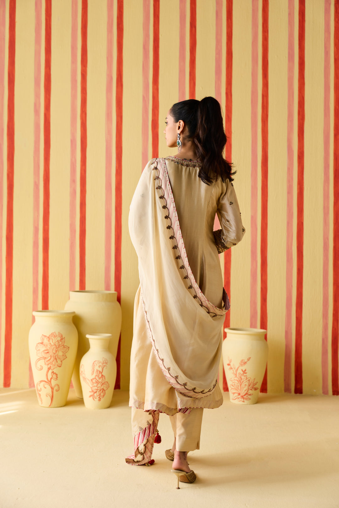 Kamla Tussar Kurta Set