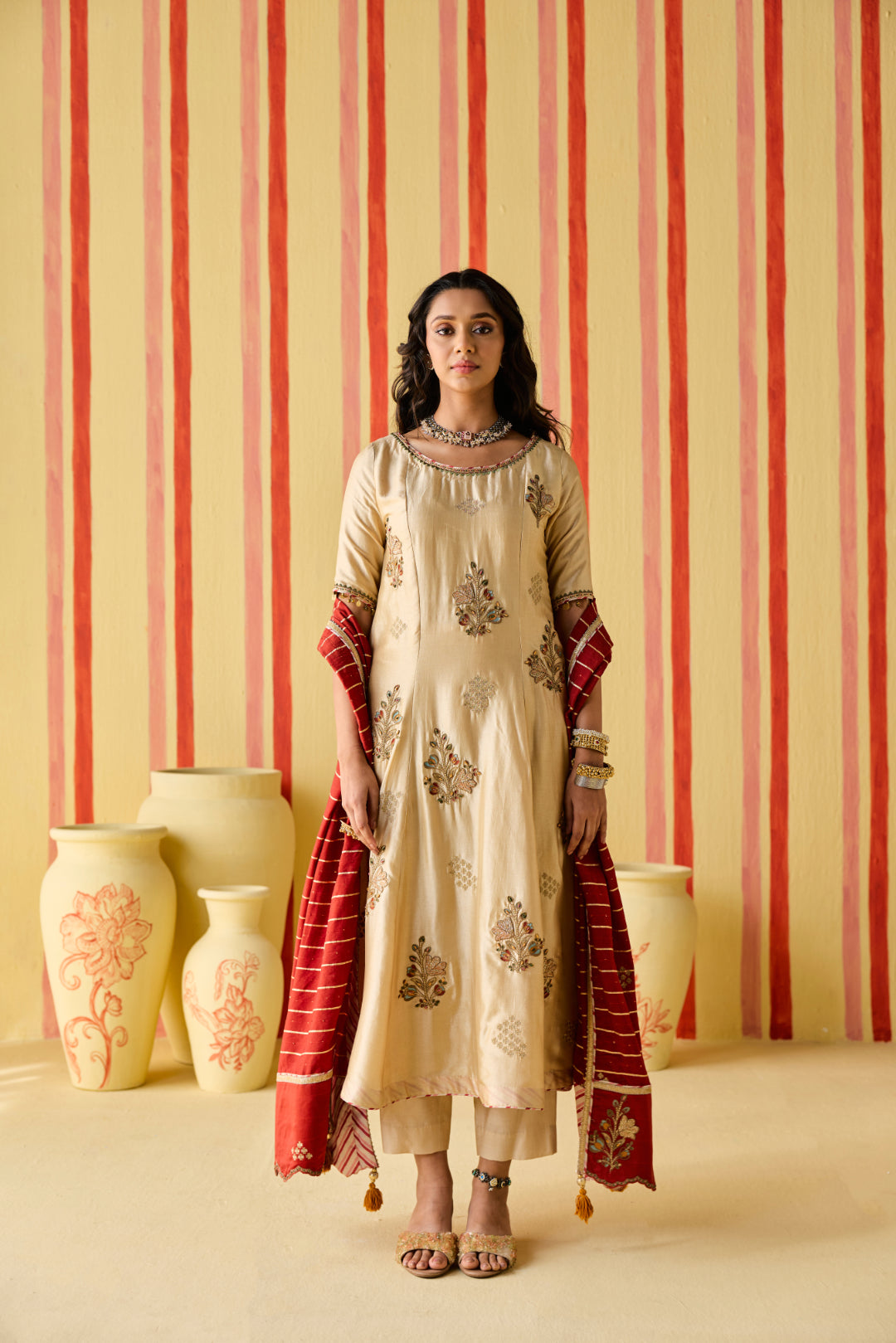 Anika Tussar Kurta Set
