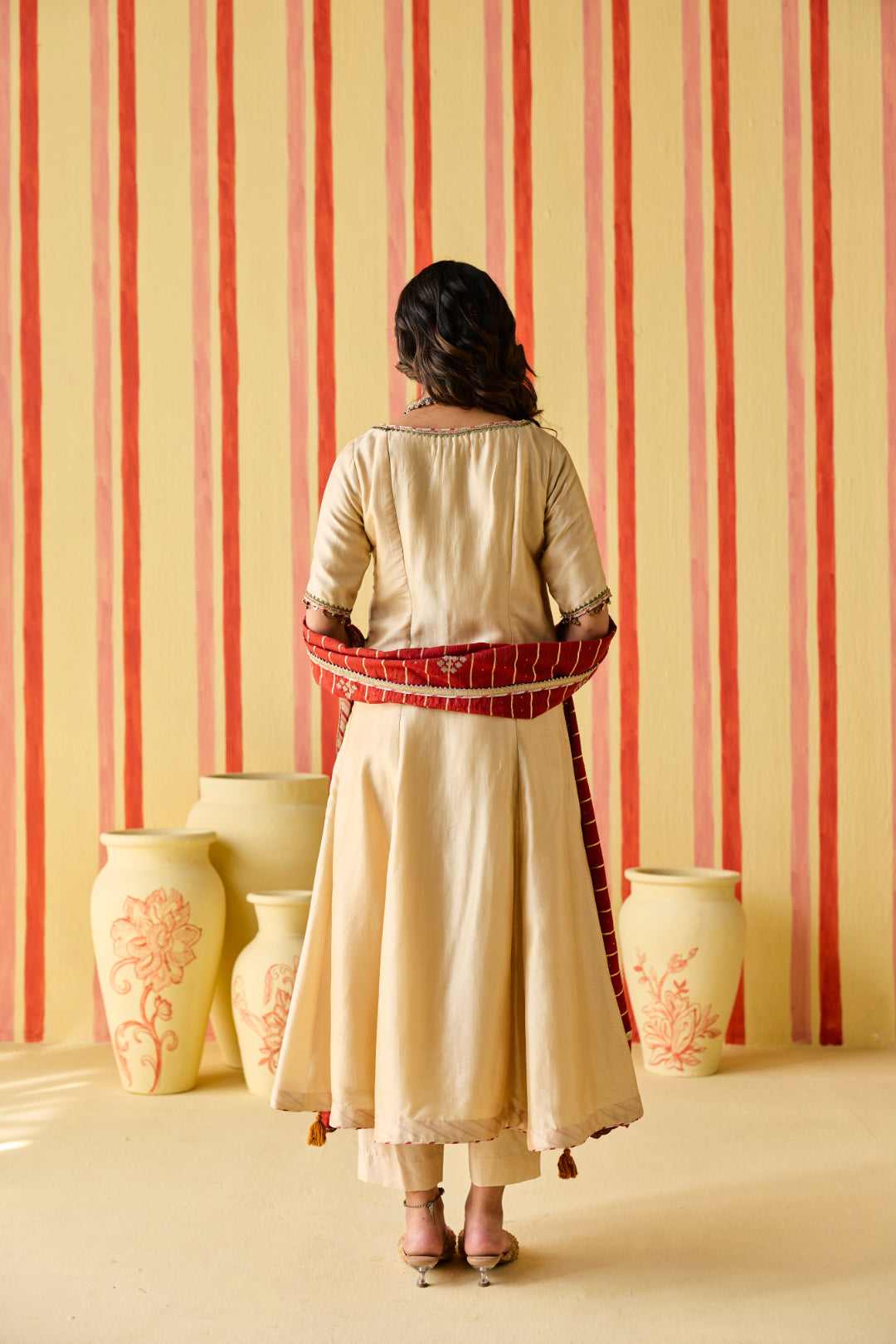 Anika Tussar Kurta Set