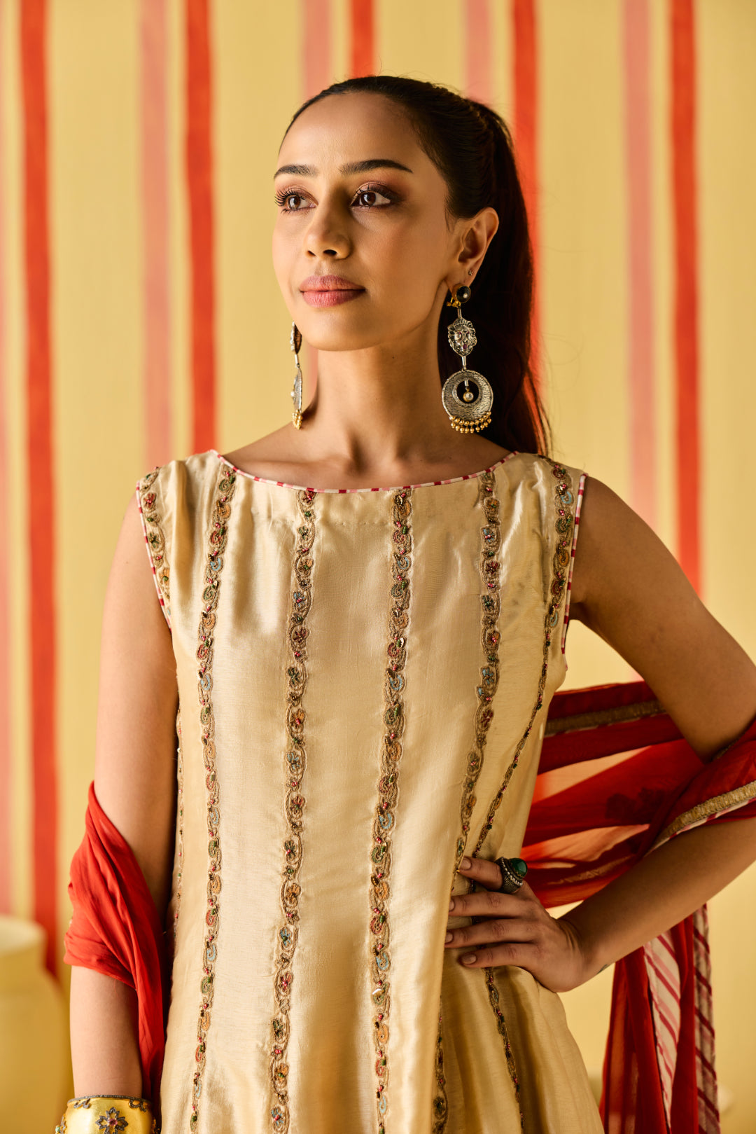 Dhyuti Tussar Kurta Set