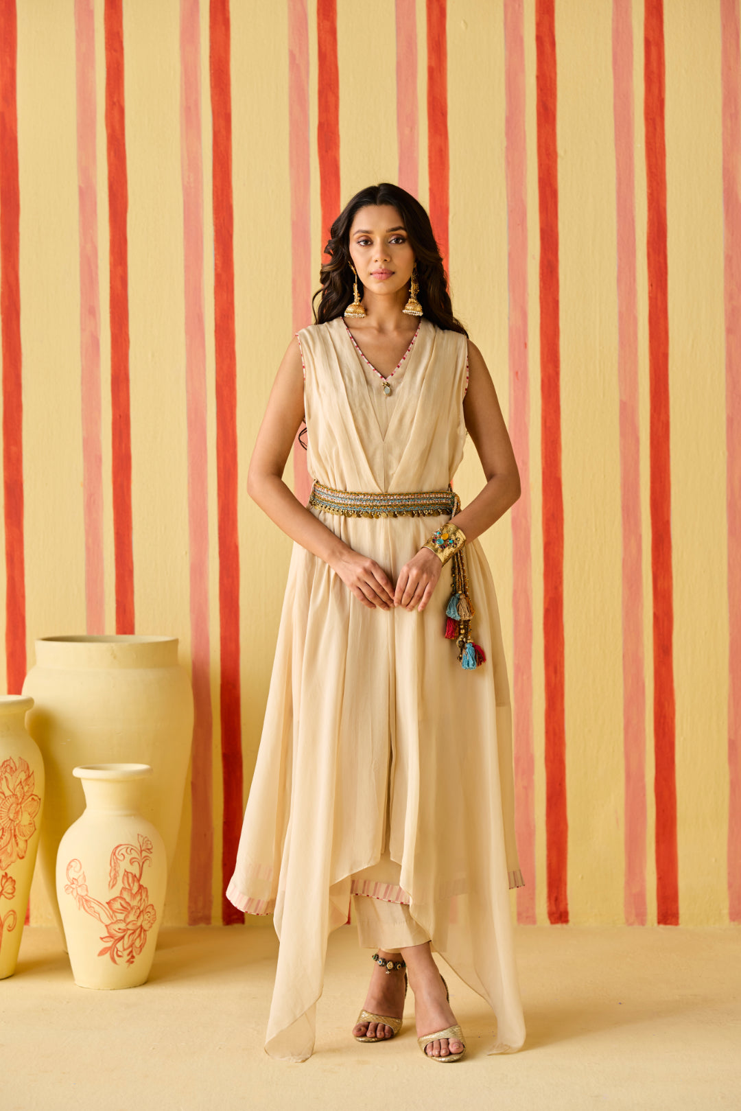 Zara Tussar Kurta Set