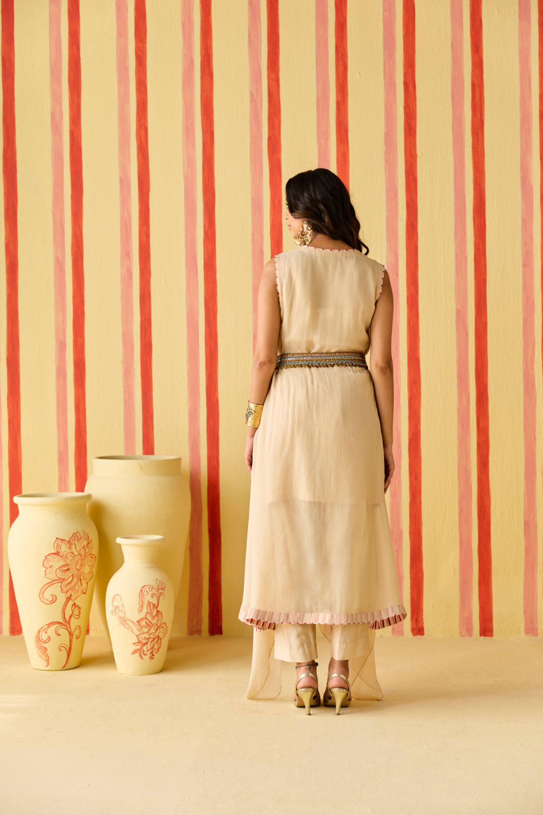 Zara Tussar Kurta Set