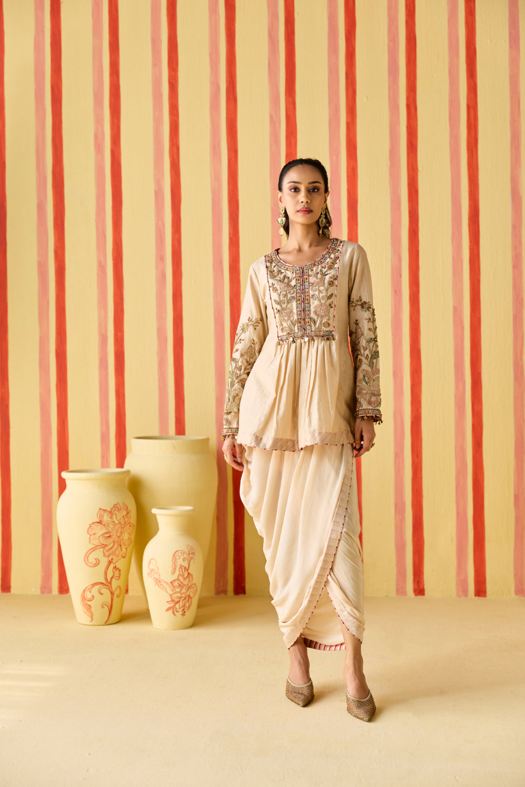 Manura Tussar Kurta Set