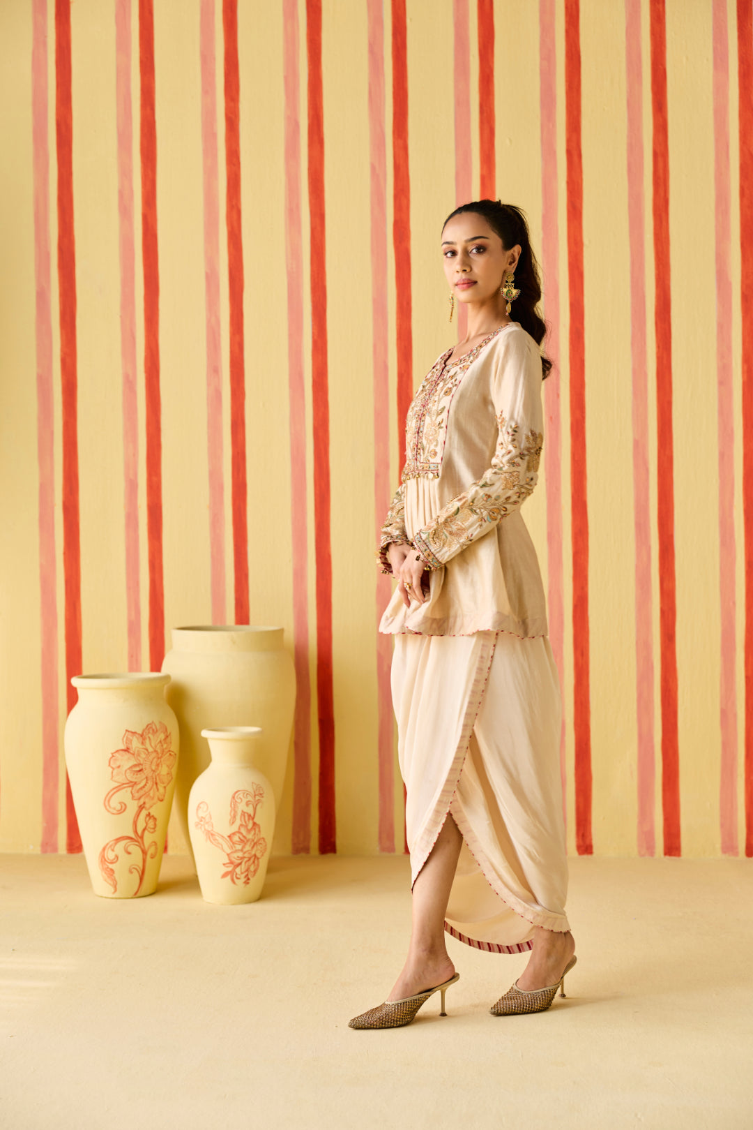 Manura Tussar Kurta Set