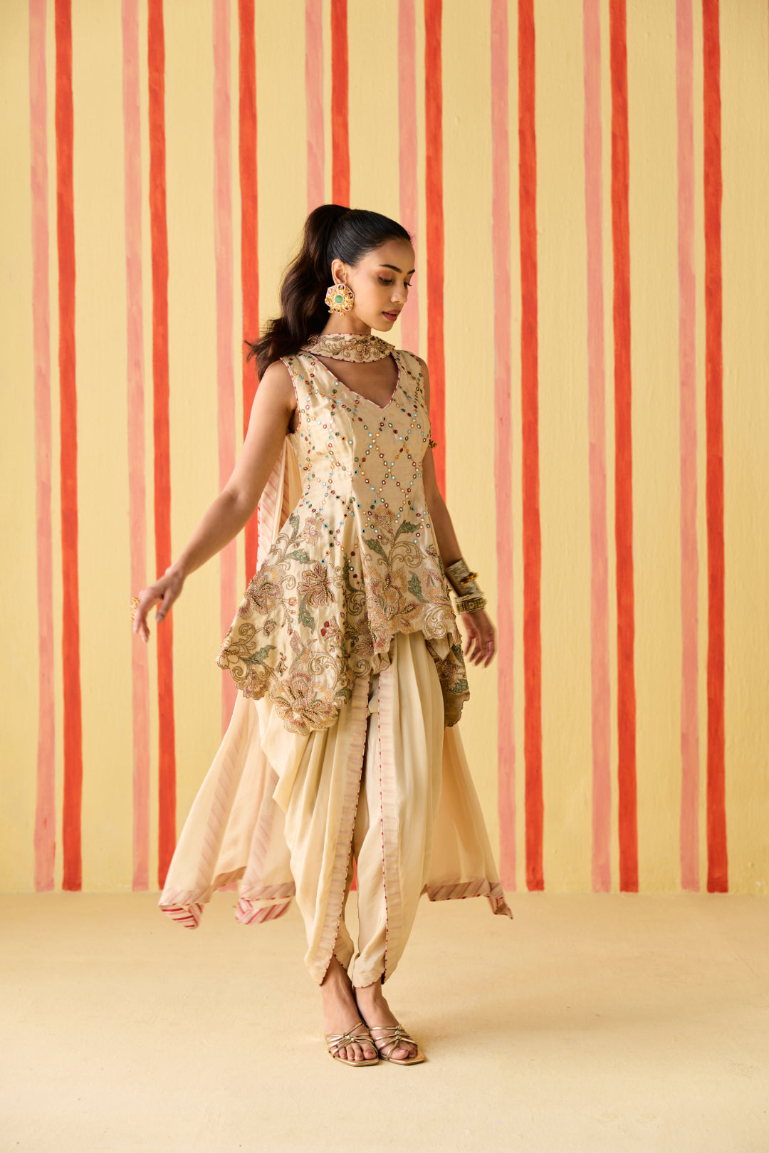 Sarika Tussar Kurta Set