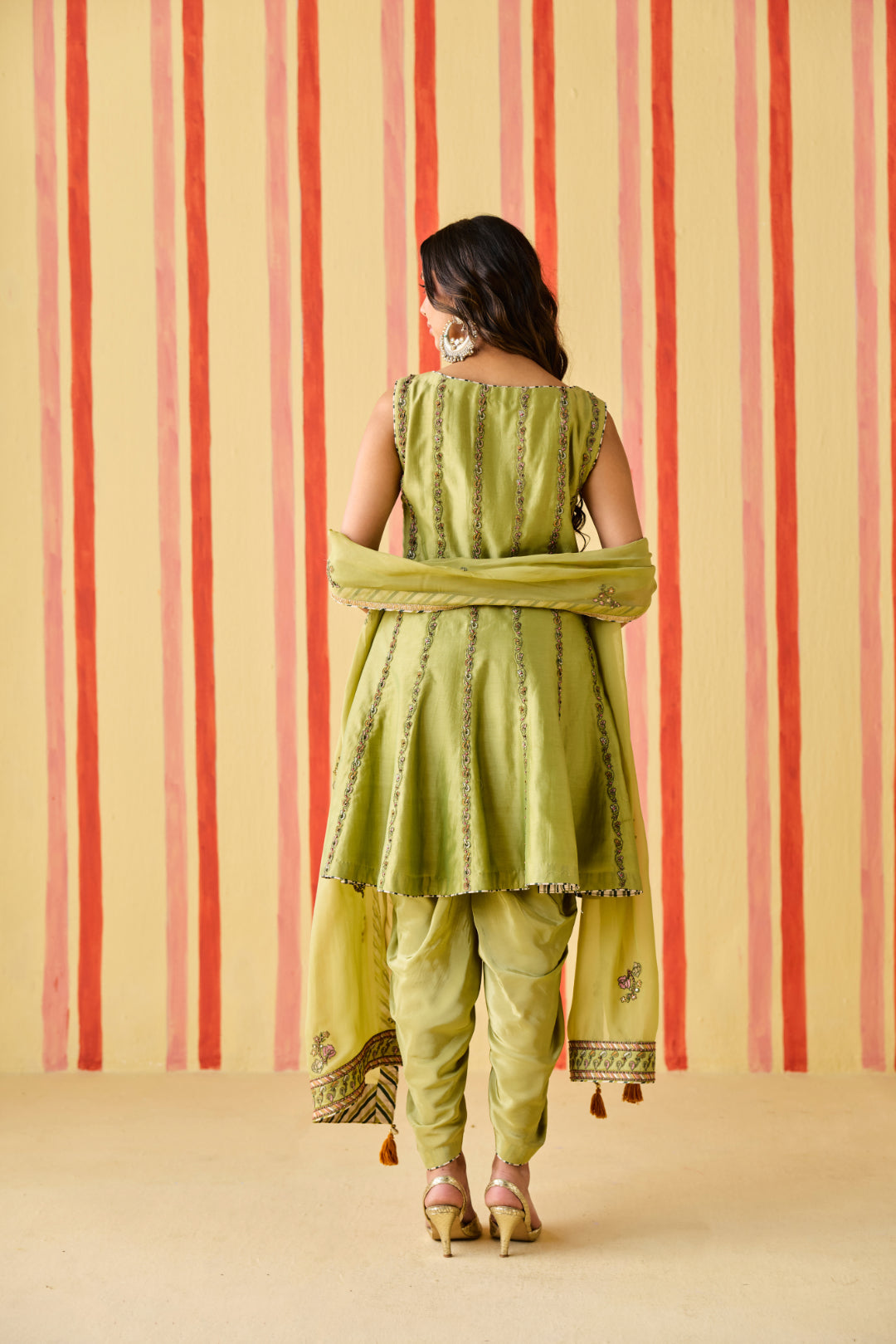 Dhyuti Green Kurta Set