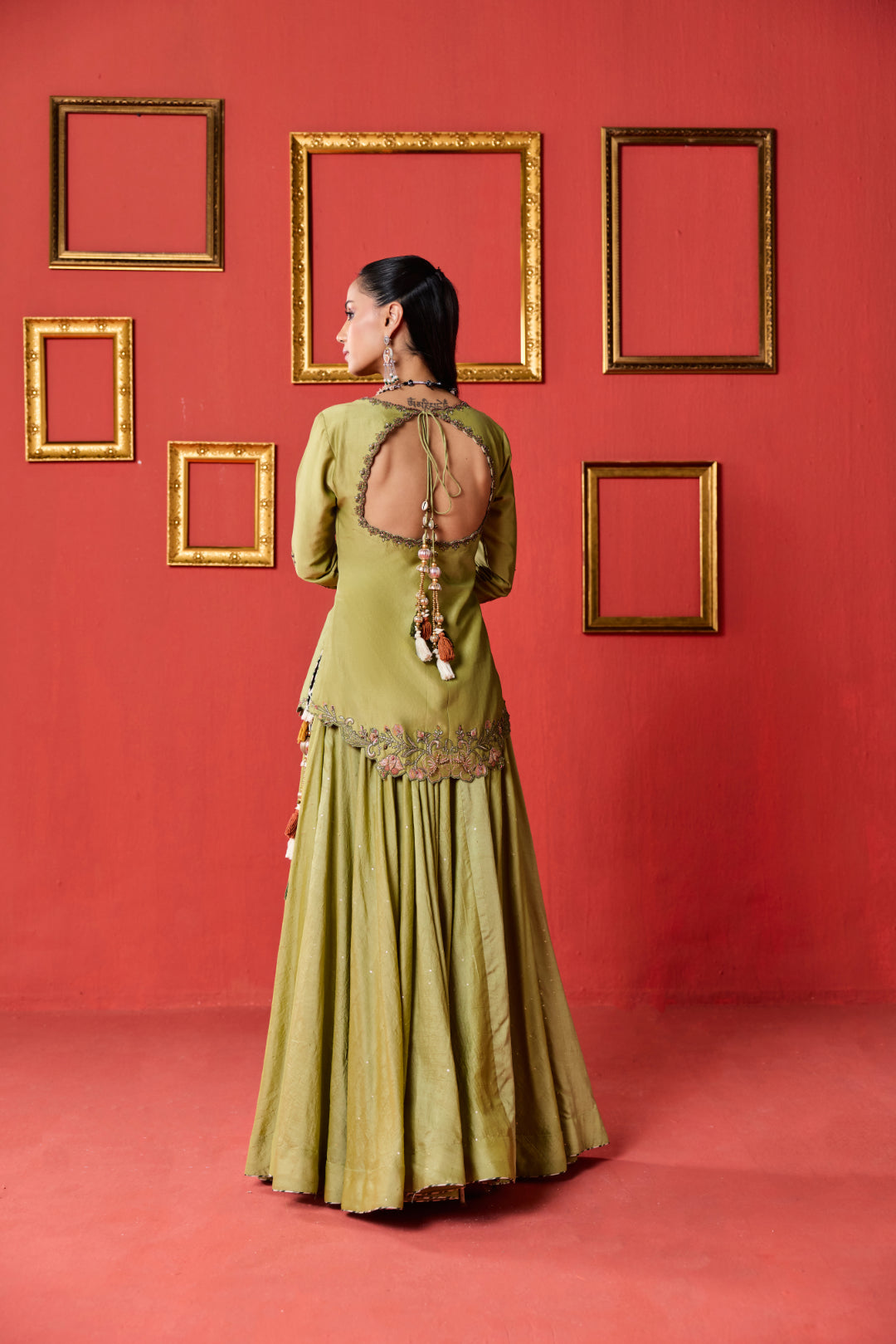 Sitara Green Lehenga Set