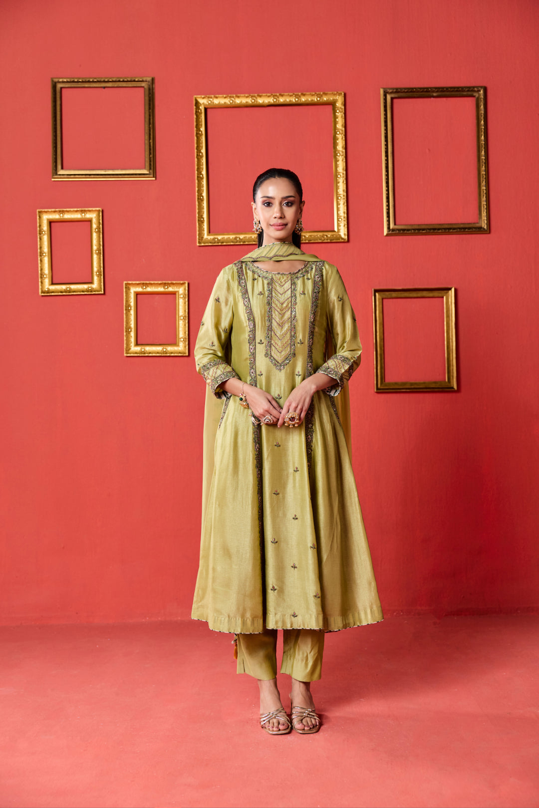 Kamla Green Kurta Set