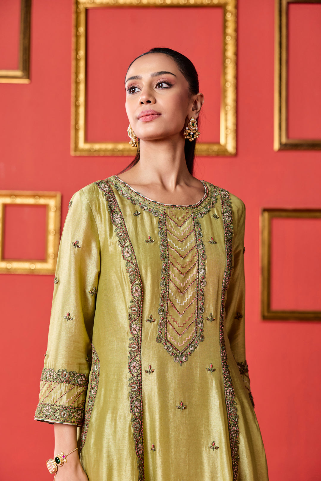 Kamla Green Kurta Set