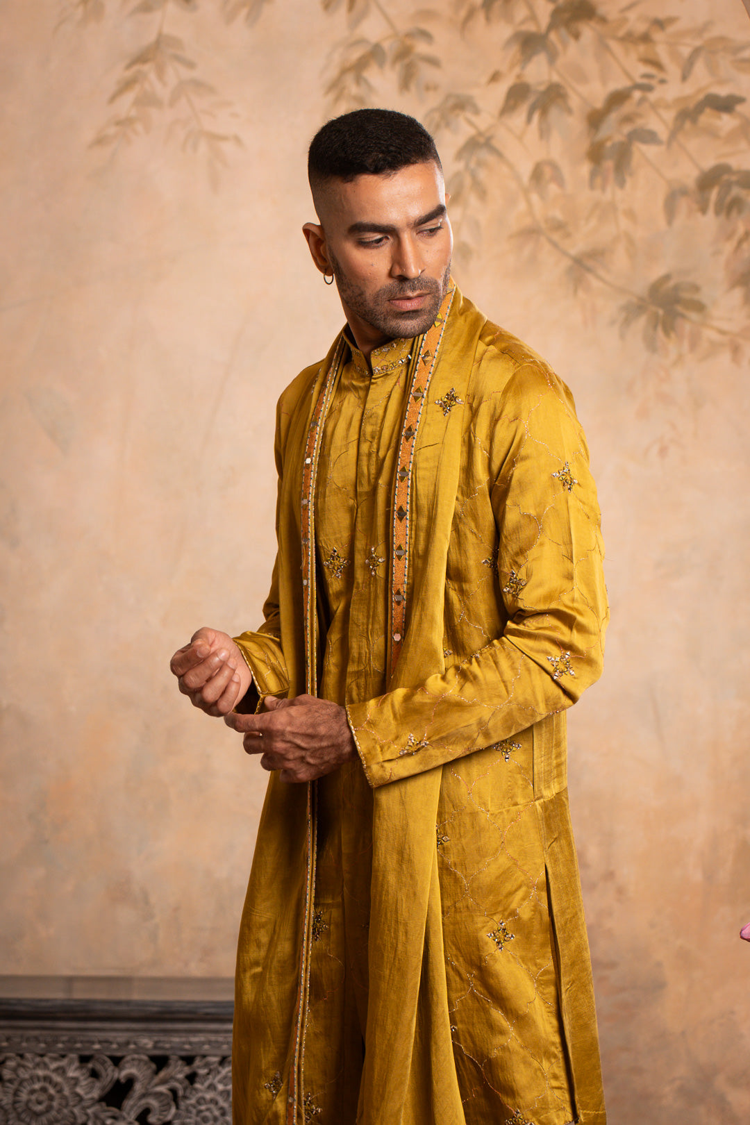 ABEER GREENISH YELLOW KURTA SET