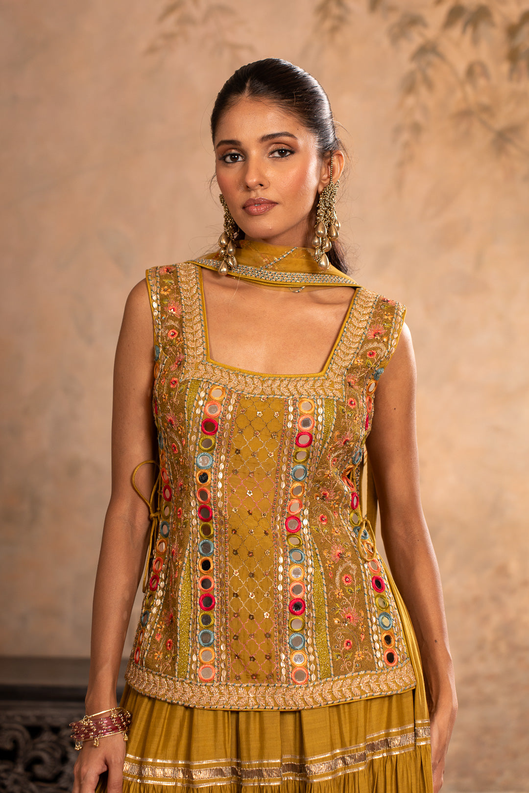 ZIYA GREENISH YELLOW LEHENGA SET