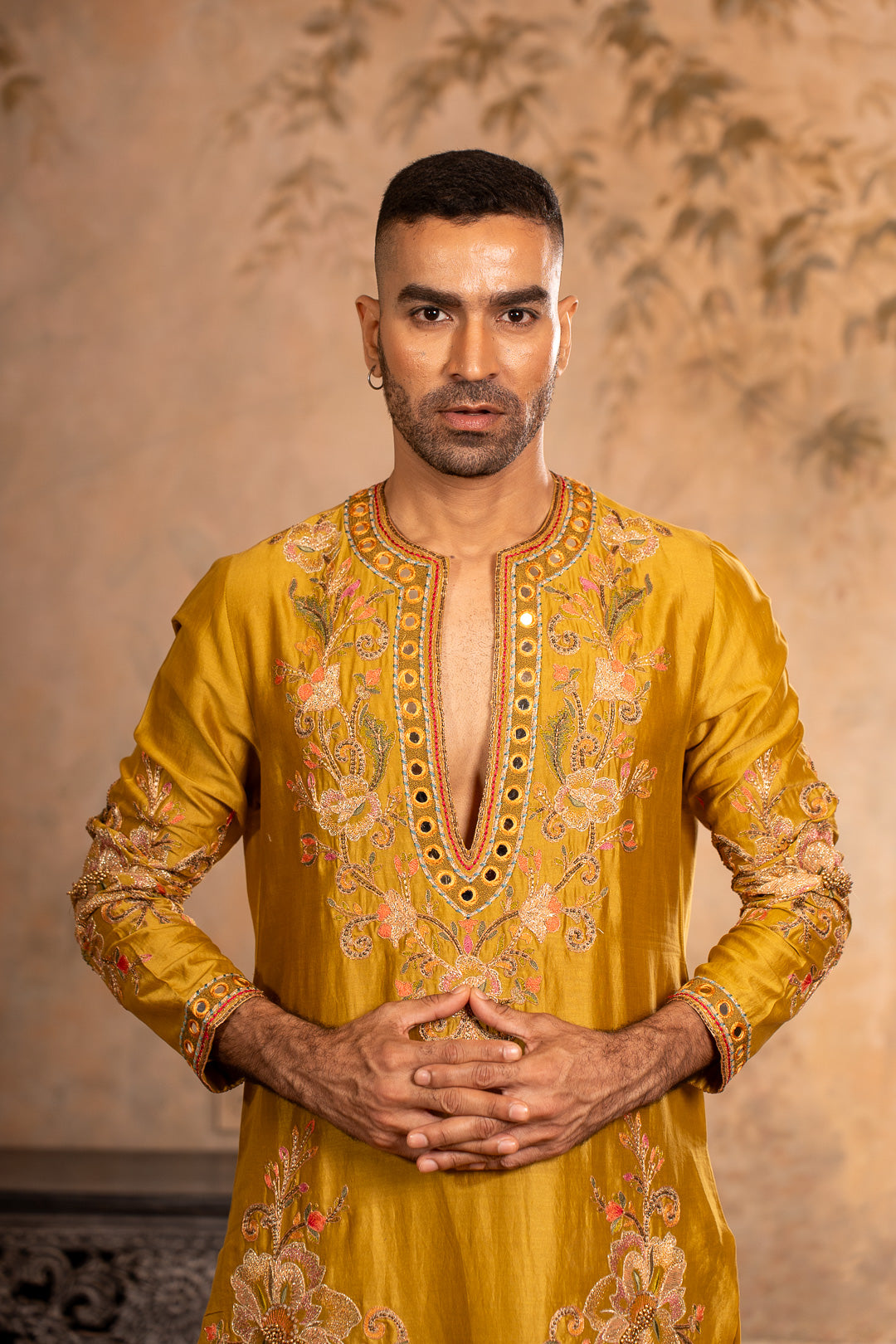 TEJ GREENISH YELLOW KURTA SET