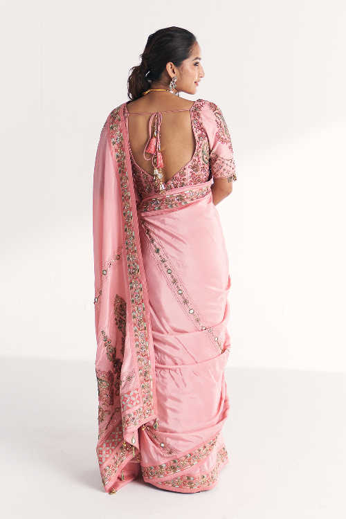Navya Light Pink Saree