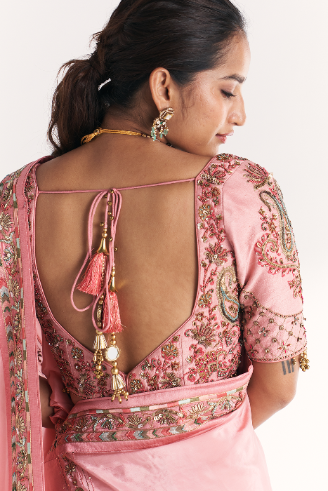 Navya Light Pink Saree