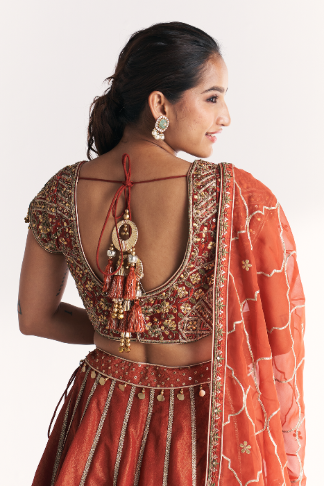 Padma Rust Lehenga Set