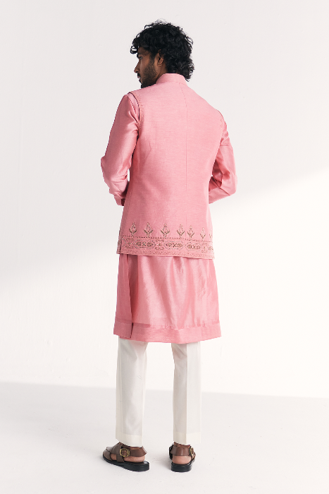 Jal Pink Nehru Jacket Set
