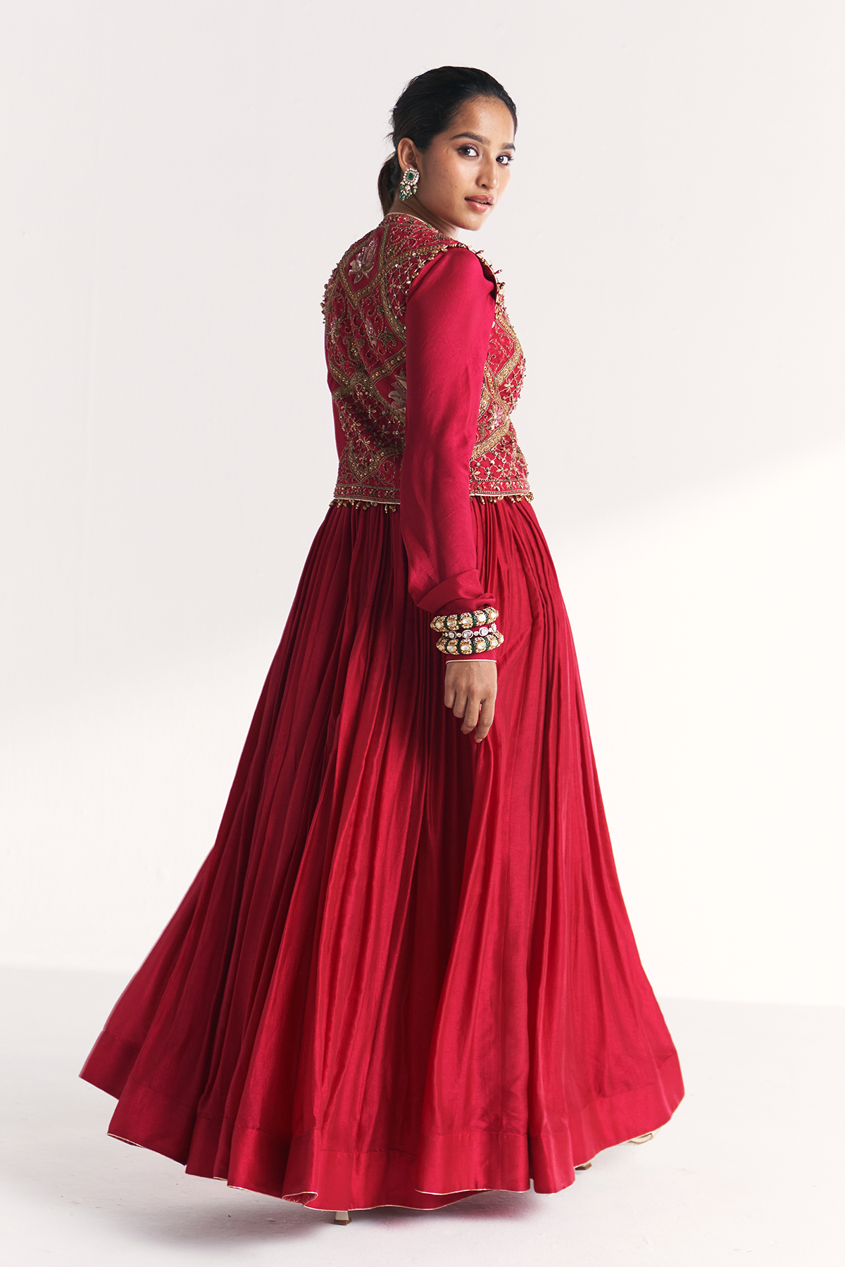 Pakhi Magenta Pink Anarkali