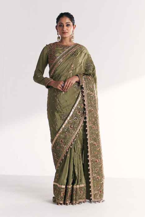 Arzoo Green Saree
