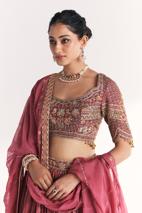 Fitoor Mauve Pink Lehenga Set