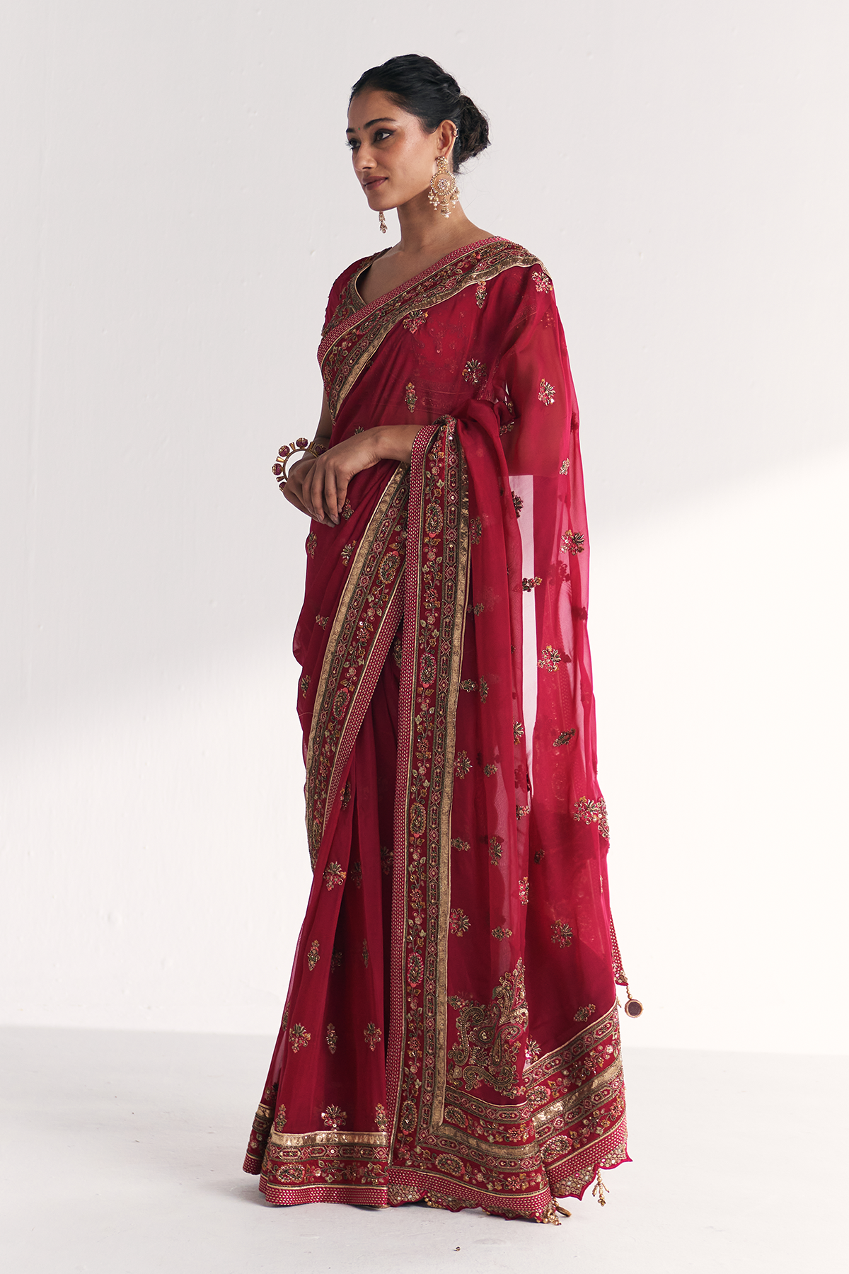 Gauri Magenta Pink Saree