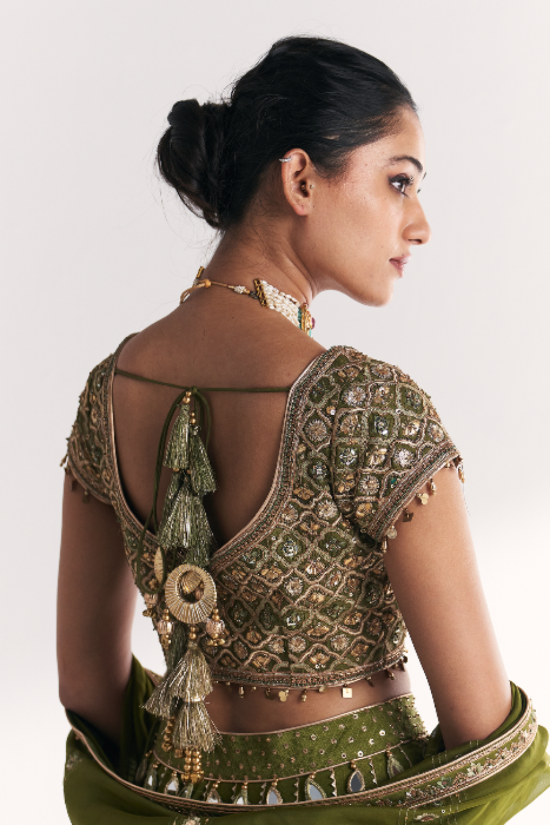 Rangooli Green Lehenga Set