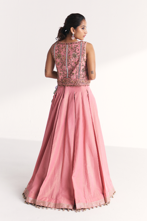 Kimaya Pink Lehenga Set