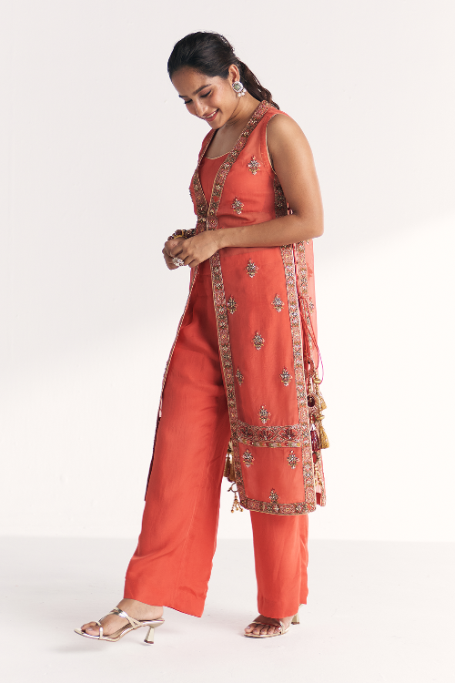 Malang Tangerine Anarkali