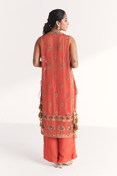 Malang Tangerine Anarkali