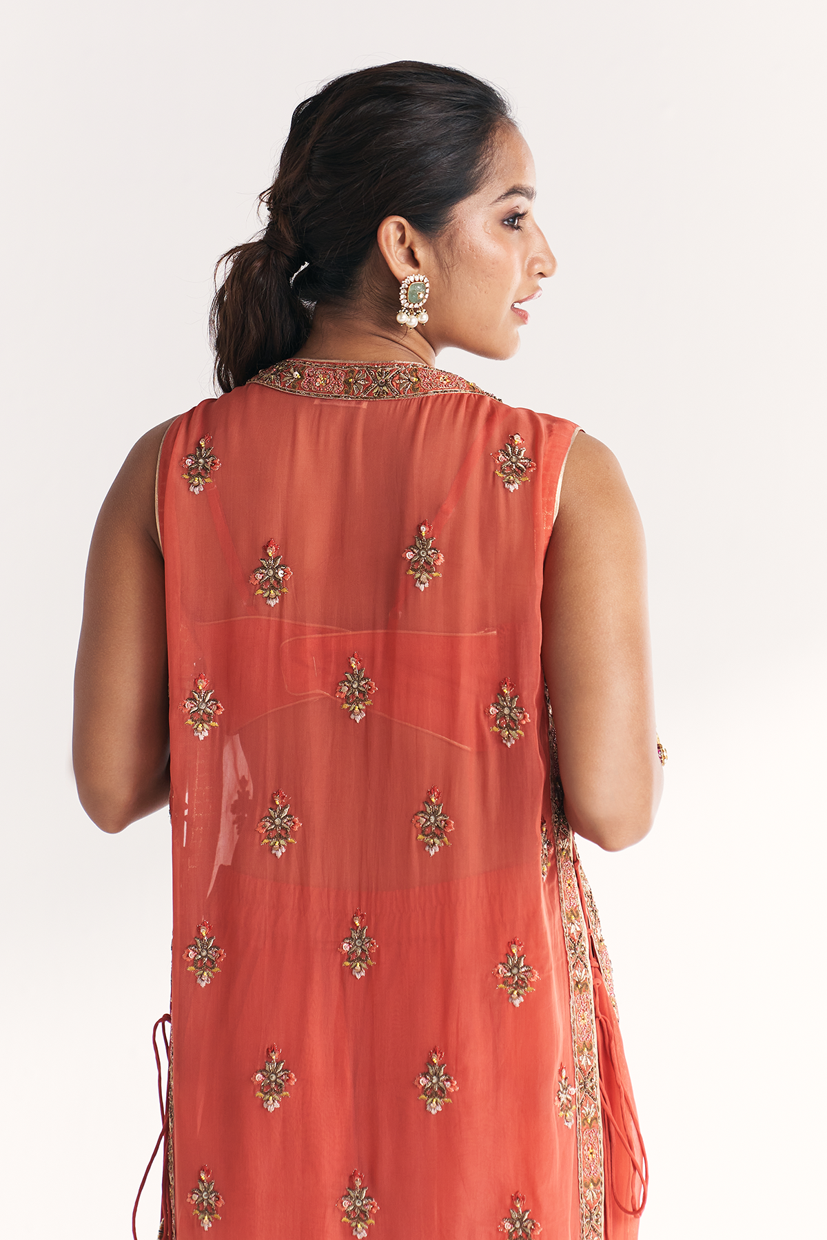 Malang Tangerine Anarkali