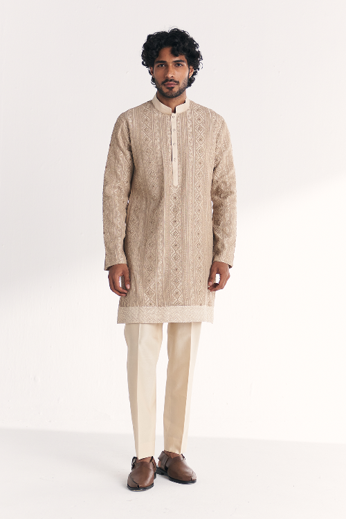 Janak Ivory Kurta Set