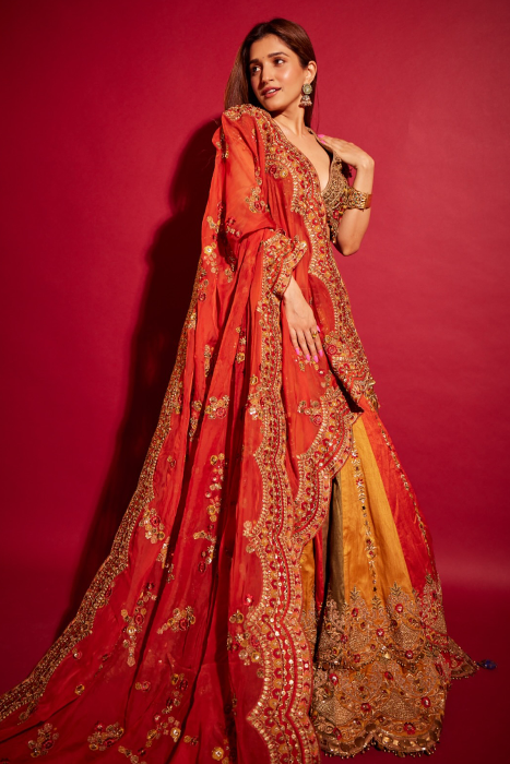 Nidhi Shah In Arohi Multi Color Lehenga Set