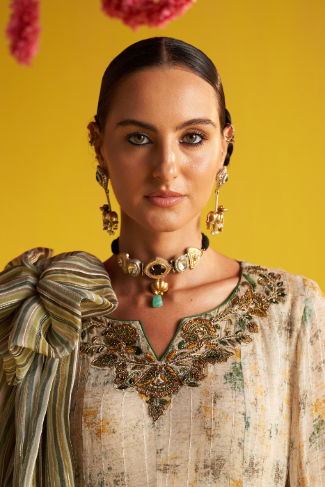 NEHA GREEN ANARKALI SET