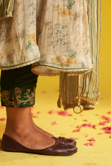 NEHA GREEN ANARKALI SET