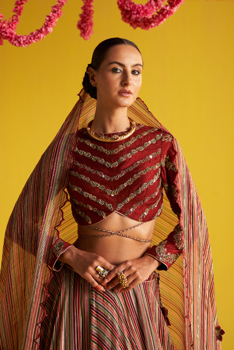 AHANA MULTI COLOR LEHENGA SET