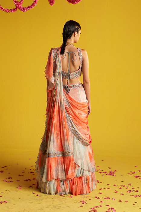 SAKSHI MULTI COLOR SAREE SET